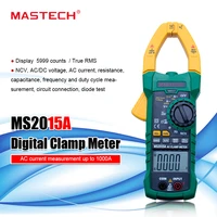 mastech ms2015a autorange digital ac 1000a current clamp meter true rms multimeter frequency with non contact voltage detector