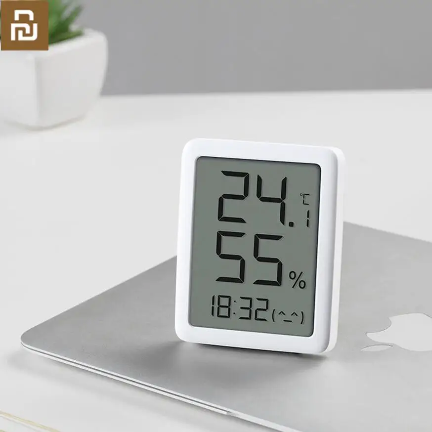 

Youpin miaomiaoce MMC Thermometer Hygrometer Temperature Humidity Sensor Clock Timer E-ink Screen LCD Large Digital display gift