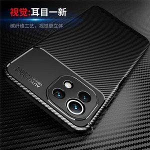 for xiaomi mi 11 lite case rubber silicone fundas protective soft case for xiaomi mi 11 lite cover for xiaomi 11 lite 5g case free global shipping