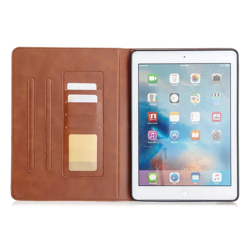 Чехол для iPad Air 2 1 5 6 чехол роскошный кожаный кошелек отделение карт подставка