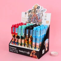 40 pcslot creative pirate 6 colors ballpoint pen cute press ball pens school office writing supplies stationery gift