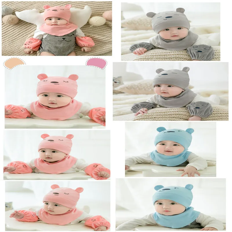 2 шт./комплект детская вязаная шапочка с ушками медведя | Детская одежда и обувь