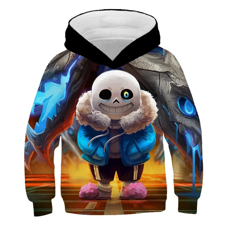 Детская 3D Толстовка с капюшоном Undertale толстовка длинным рукавом детская одежда