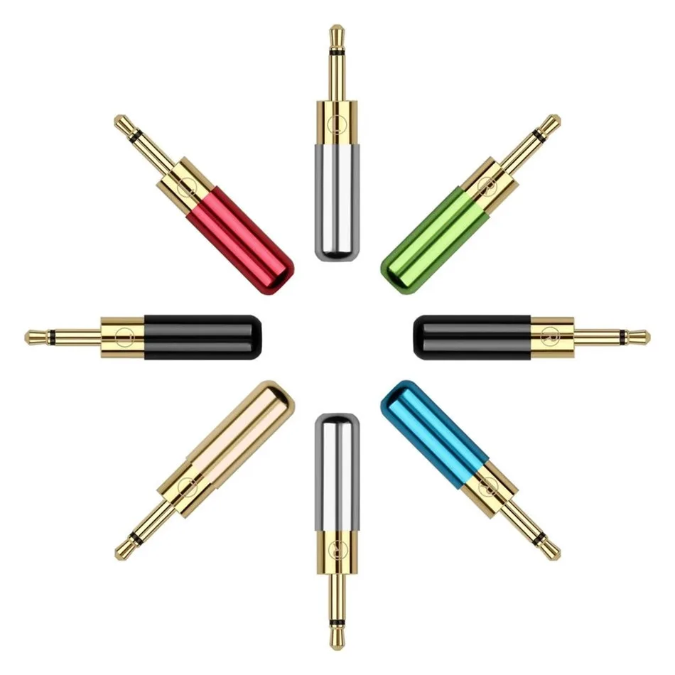 

2.5mm Jack Plug Connectors Mono Male 3/32" Audio Adapter Gold Plated For HD700 HE400i HE1000 Headphone Solder 3.5mm Wire Hole