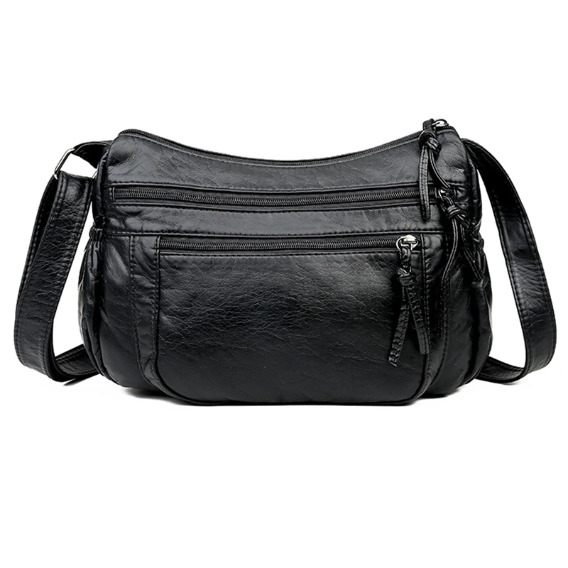 

Ladies Crossbody Bags Retro Texture Single Shoulder Diagonal Bag Washed Soft Leather Mini Bag For Female