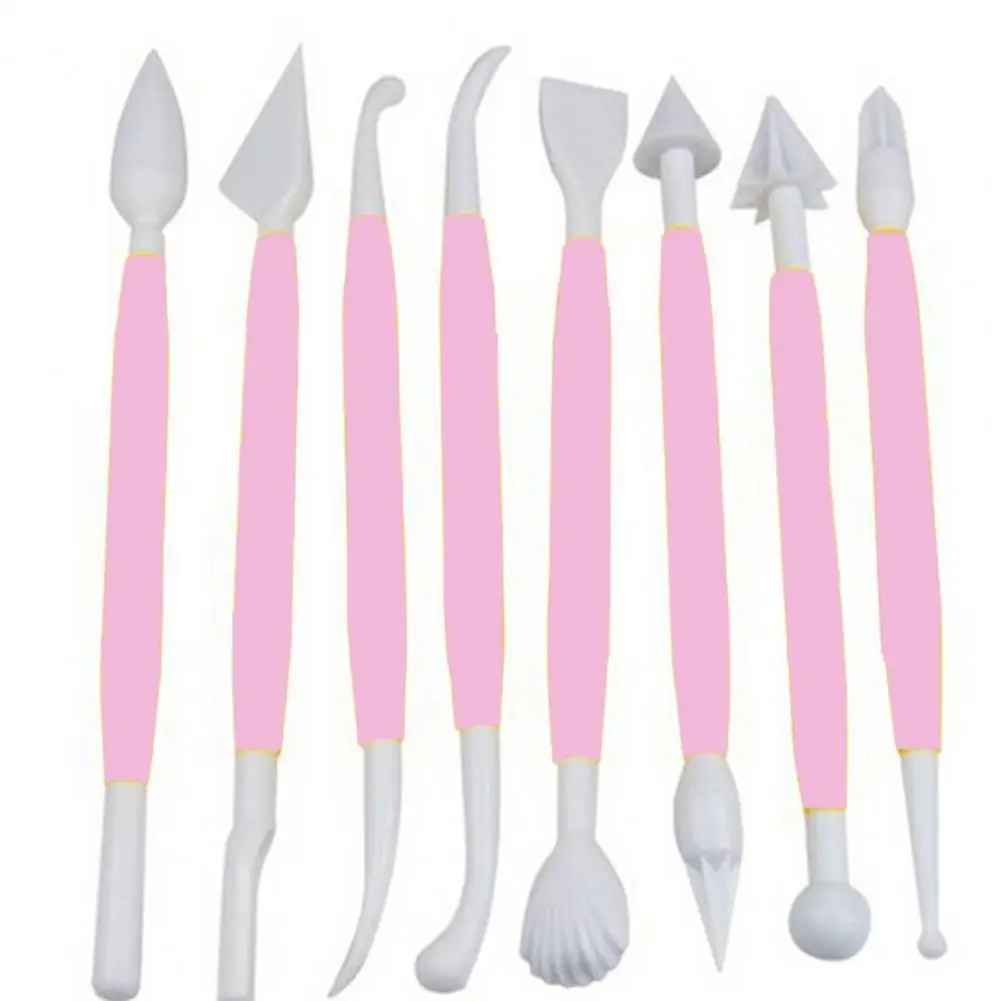 

8Pcs Sculpting Pen Double-head Plastic Clay Sculpting Set Polymer Modeling Clay Tools Cake Sculpting Pen for Candy Mold
