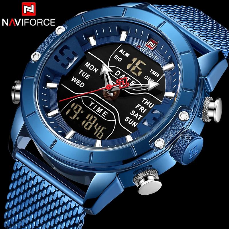 

Часы наручные Naviforce мужские, спортивные, роскошные