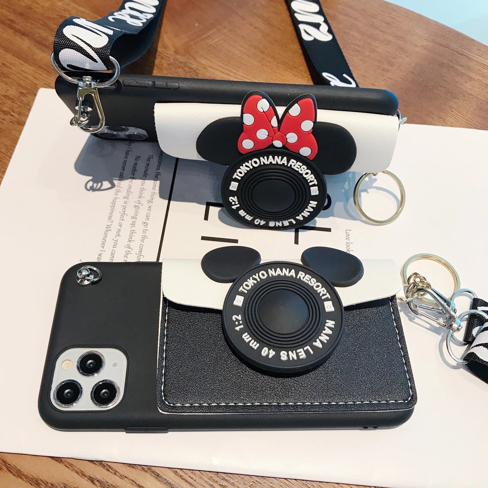 Lanyard Cute leather Wallet TPU Phone Case For Xiaomi Redmi 11 10S 10 pro 5G 11E 11T 10X 10 11S