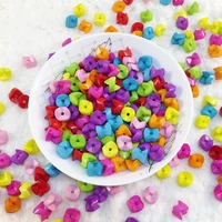 100pcs 10mm mixed color irregular shape acrylic beads for childrens manual diy necklace bracelet accessories