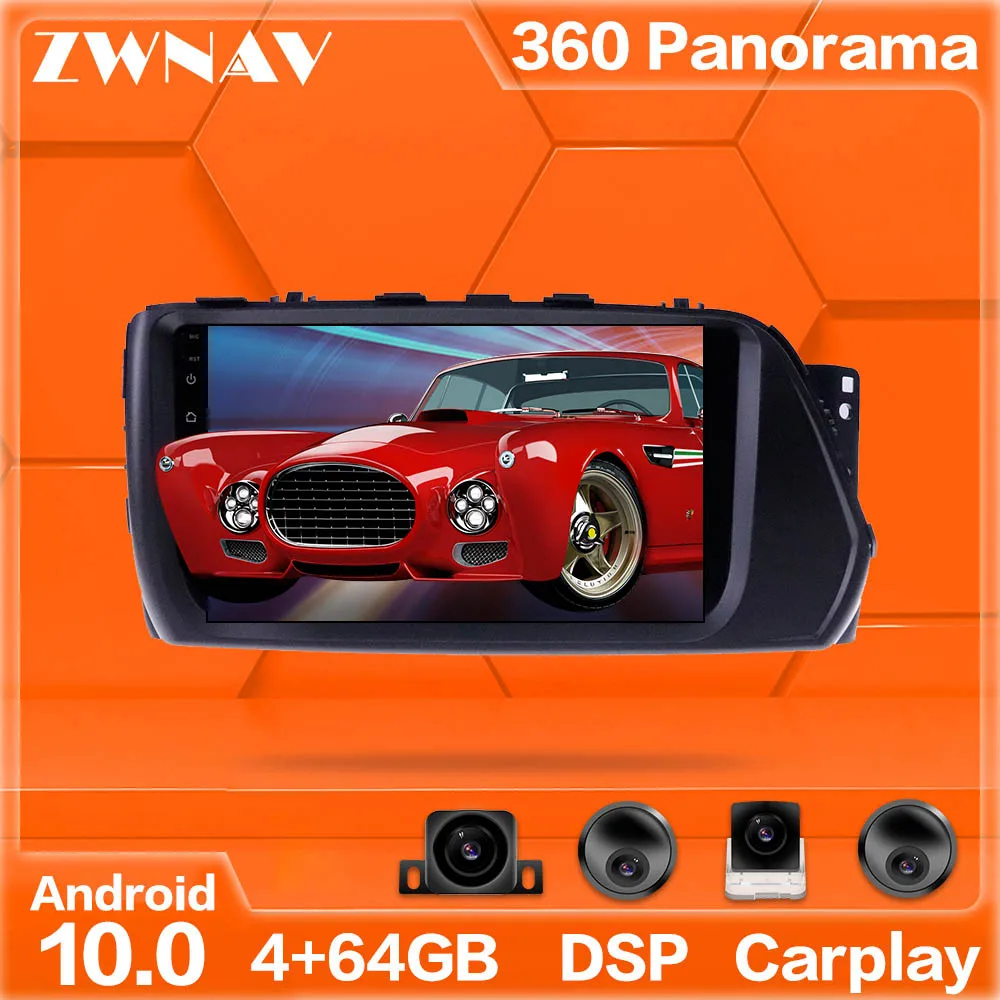 comprar 360 Câmeras Android 10 Sistema Carro MultimÃdia Player Para Hyundai Verna 2017-2019 Gps Navi Rádio Estéreo Ips Tela SensÃvel Ao Toque Unidade Principal