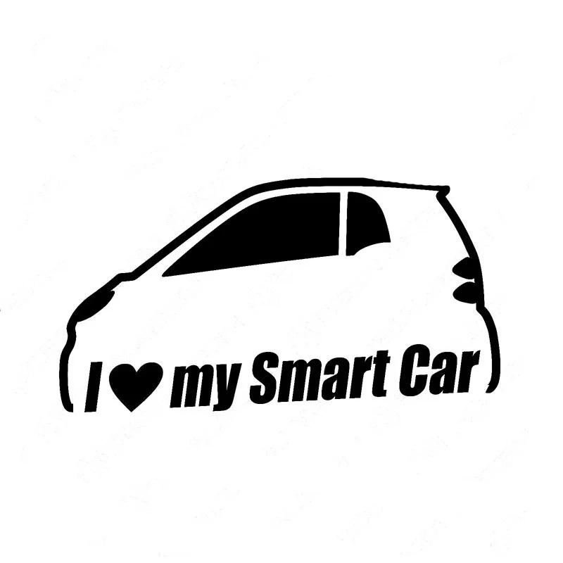 I Love My Smart Car Window виниловые наклейки для двух милых наклеек на окна s JDM racing Sticker 12 8x7
