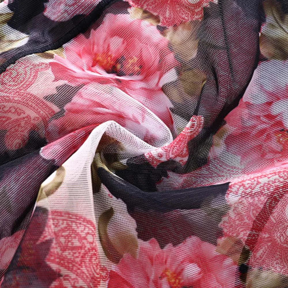 Модные женские бесшовные трусики с цветочным принтом удобное Сетчатое