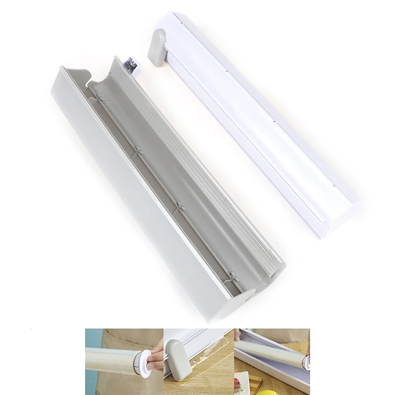 

Диспенсер для пищевой обертки рулон из фольги пищевой пленки резак для выпечки пергамента пластиковый держатель