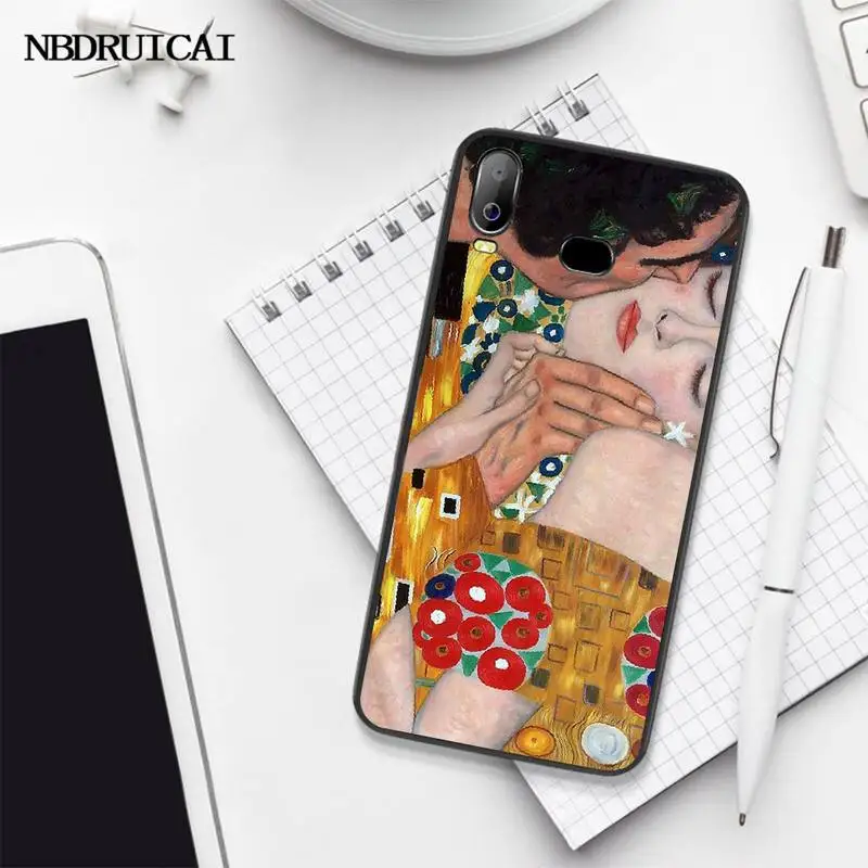 Чехол для телефона с рисунком Густава Климта PENGHUWAN the kiss Samsung A10 A20 A30 A40 A50 A70 A71 A51 A6 A8
