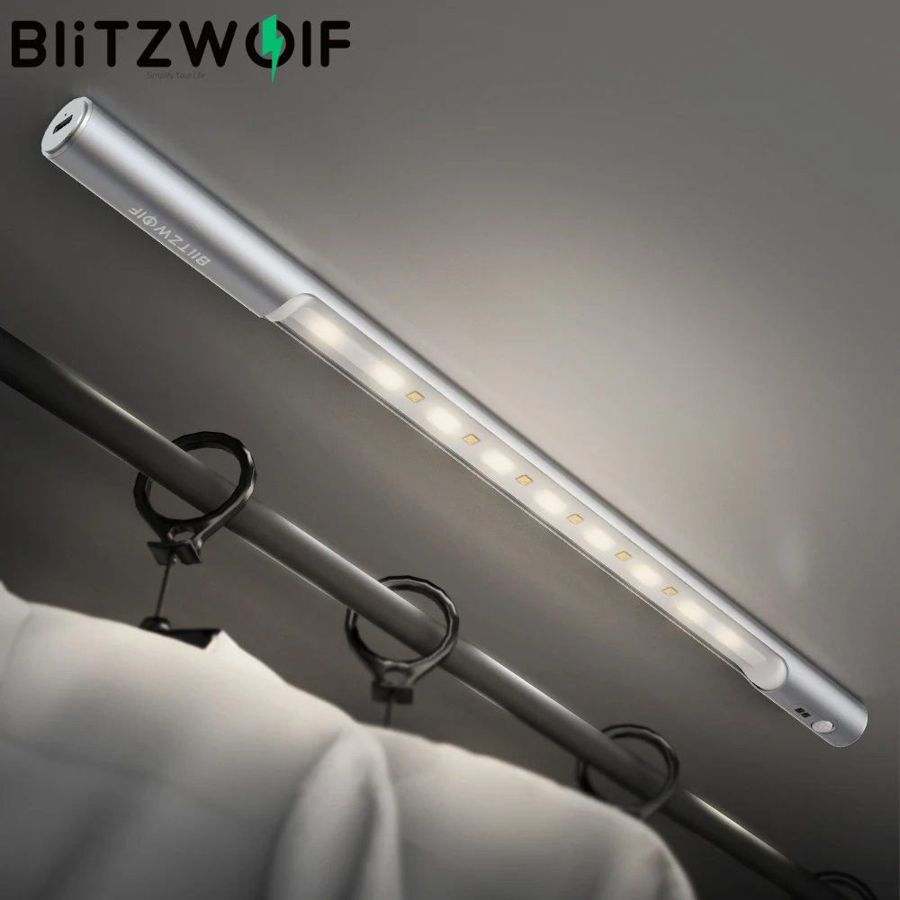 BlitzWolf УФ светодиодная лампа аккумуляторные ночные светильники датчик