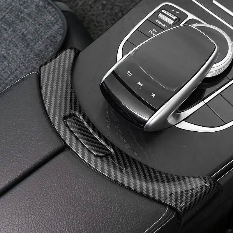 Car Center Console Armrest Box Buttons Frame Decoration Sticker Trim for Mercedes Benz C Class W205 GLC X253 2015-2021 | Автомобили и