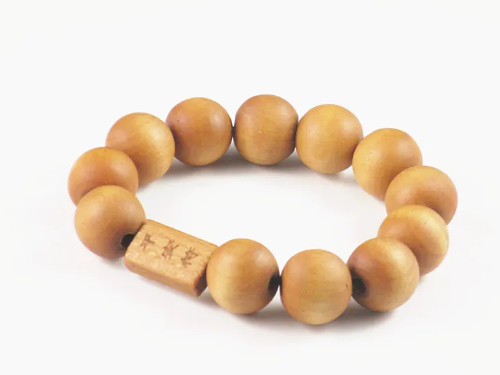 Персиковые деревянные бусины мантра Тибетский буддизм | Украшения и аксессуары