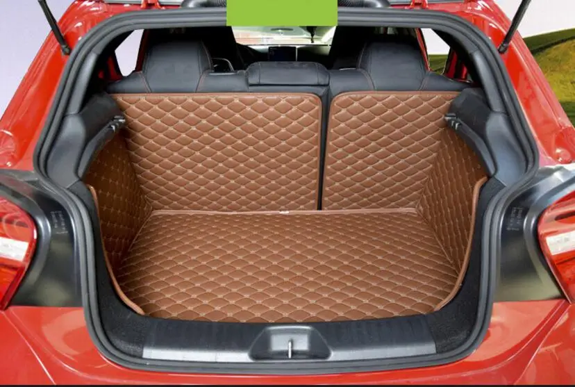 car styling luxury fiber leather trunk mat for mercedes benz A180 A200 A260 A45 AMG 2013 2014 2015 2016 2017 accessories | Автомобили и