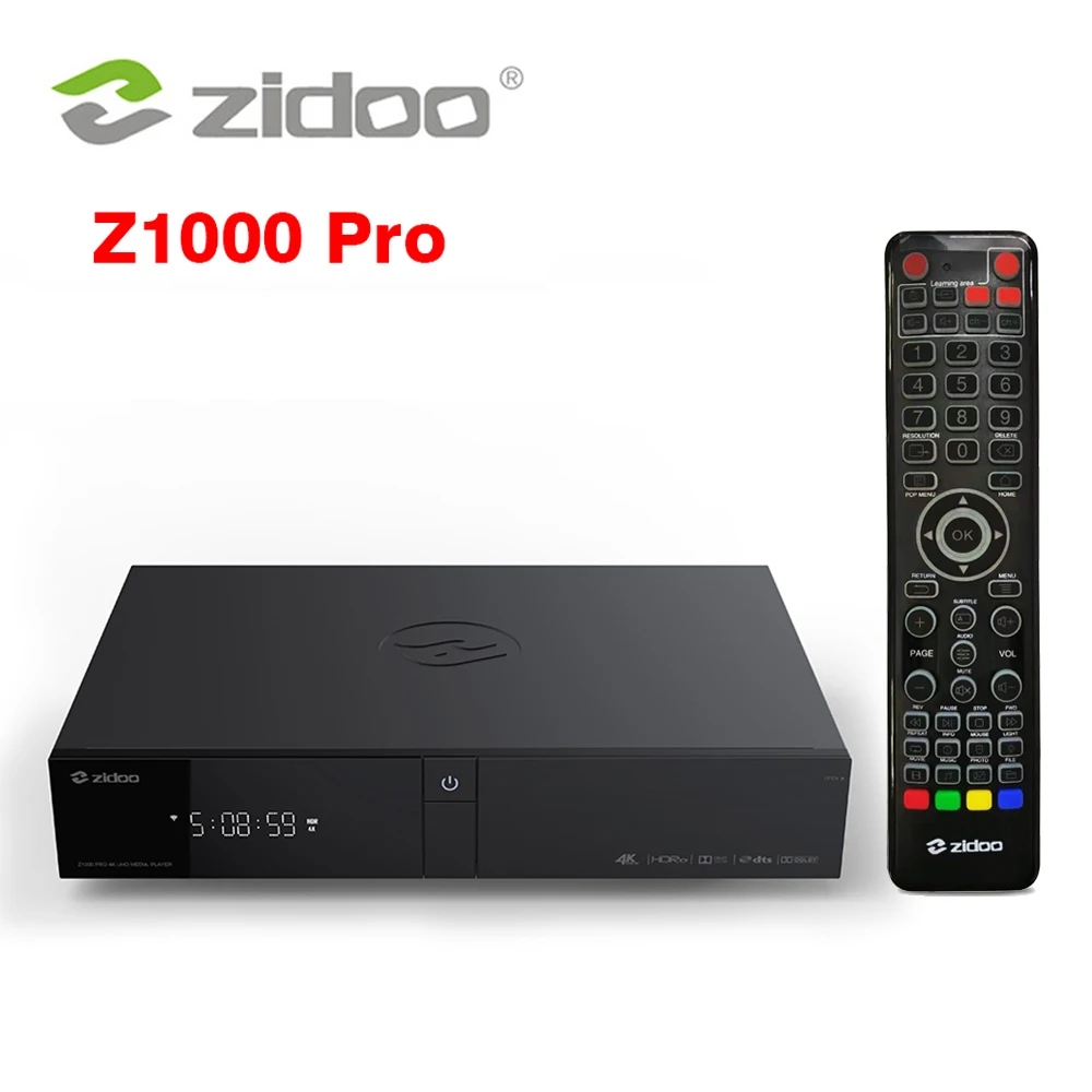 

Смарт ТВ-приставка Zidoo Z1000 PRO Realtek RTD1619 Android 9,0 Dolby Vision 2 ГБ 32 ГБ 4K медиаплеер 1000M 2,4G 5G Wifi ТВ-приставка