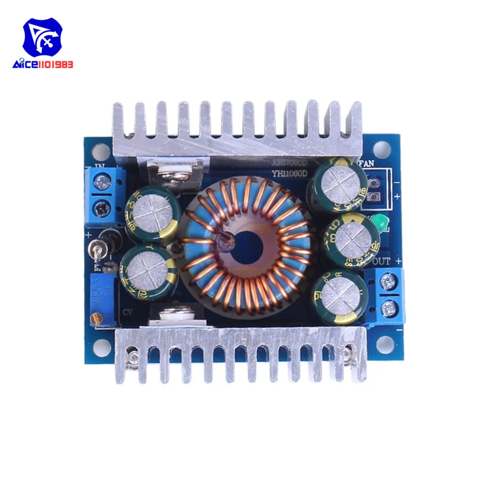 Diymore DC 5 40 В до 1 2 36 в 12A макс. понижающий преобразователь модуль питания с