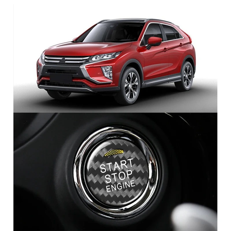 Кнопка запуска и остановки автомобильного двигателя из углеродного волокна