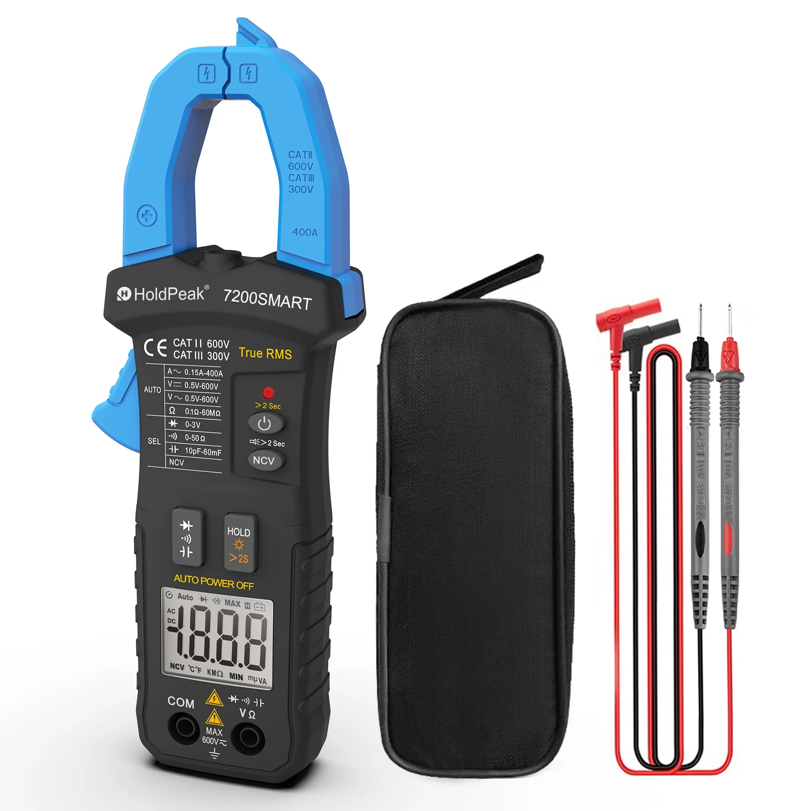 Цифровой мультиметр зажим Φ TRMS 6000 расчетов на Avometer AC & DC измеритель напряжения и