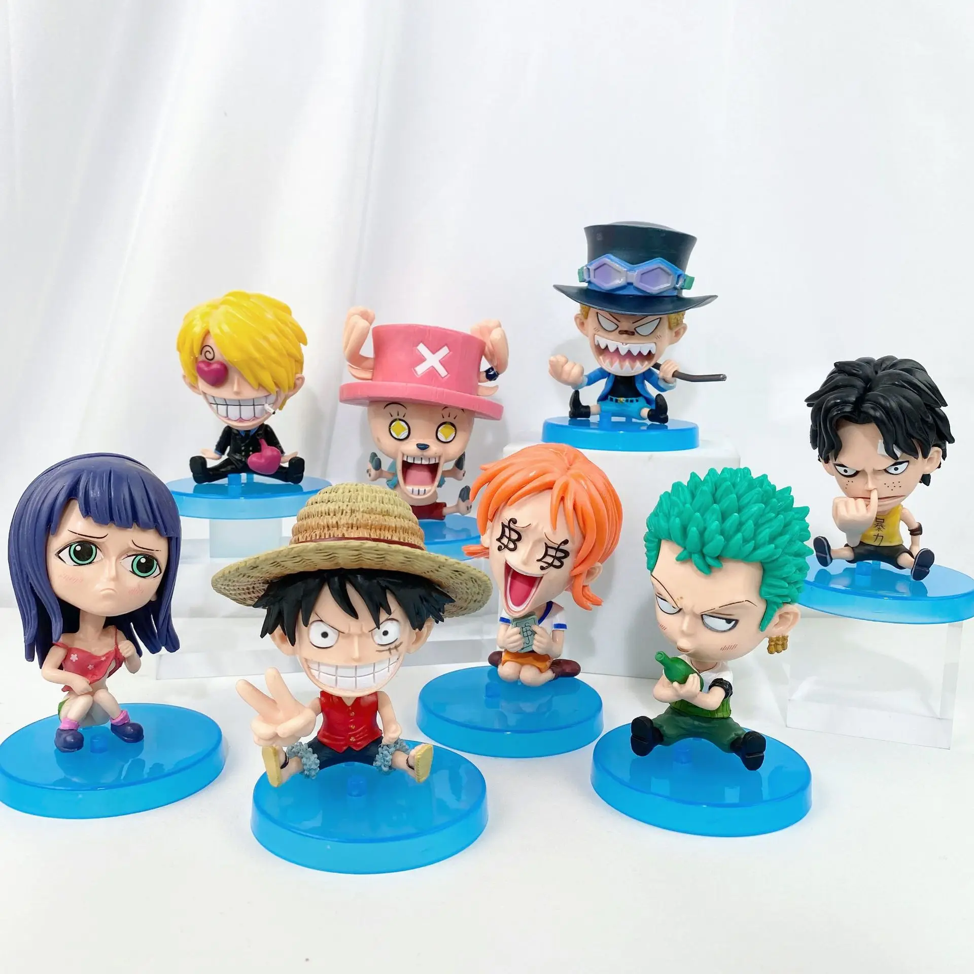 

8 Nautical King Key Ring Hand Bag Pendant Luffy Solon Mountain Zhi Na Mei Robin Esab Doll Cake Ornaments Small Gifts To Friends