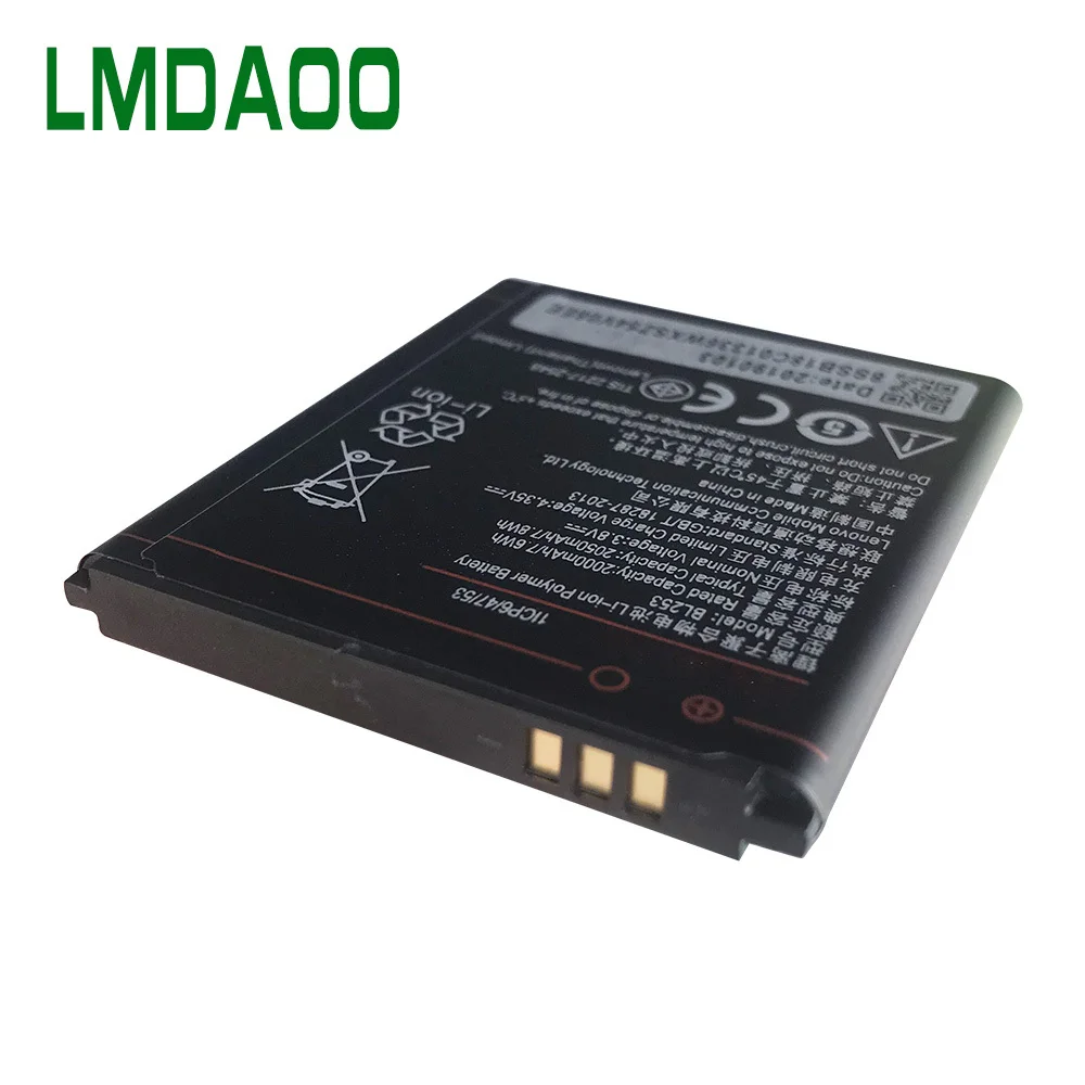 2050mAh BL253 BL 253 литий ионная батарея для lenovo A1000 A2010 A2580 перезаряжаемая запасная