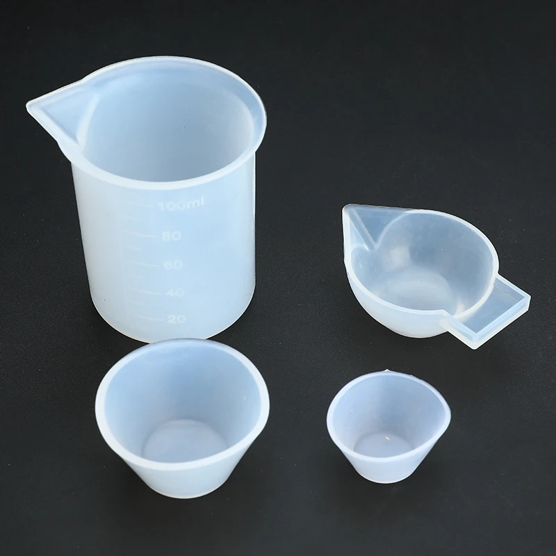 4 шт. чашки для смешивания силиконовая форма инструменты из эпоксидной смолы