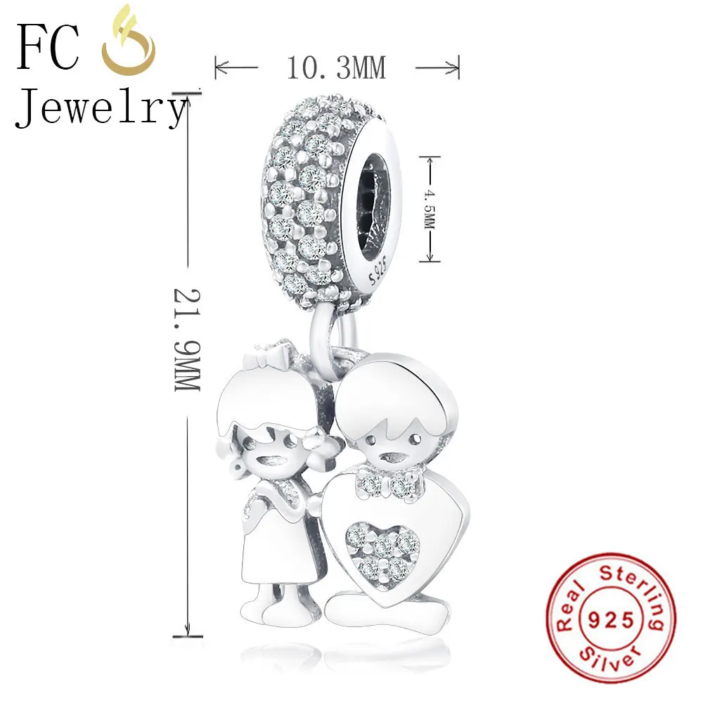 FC ювелирное изделие из стерлингового серебра 925 пробы для всей семьи мальчиков и