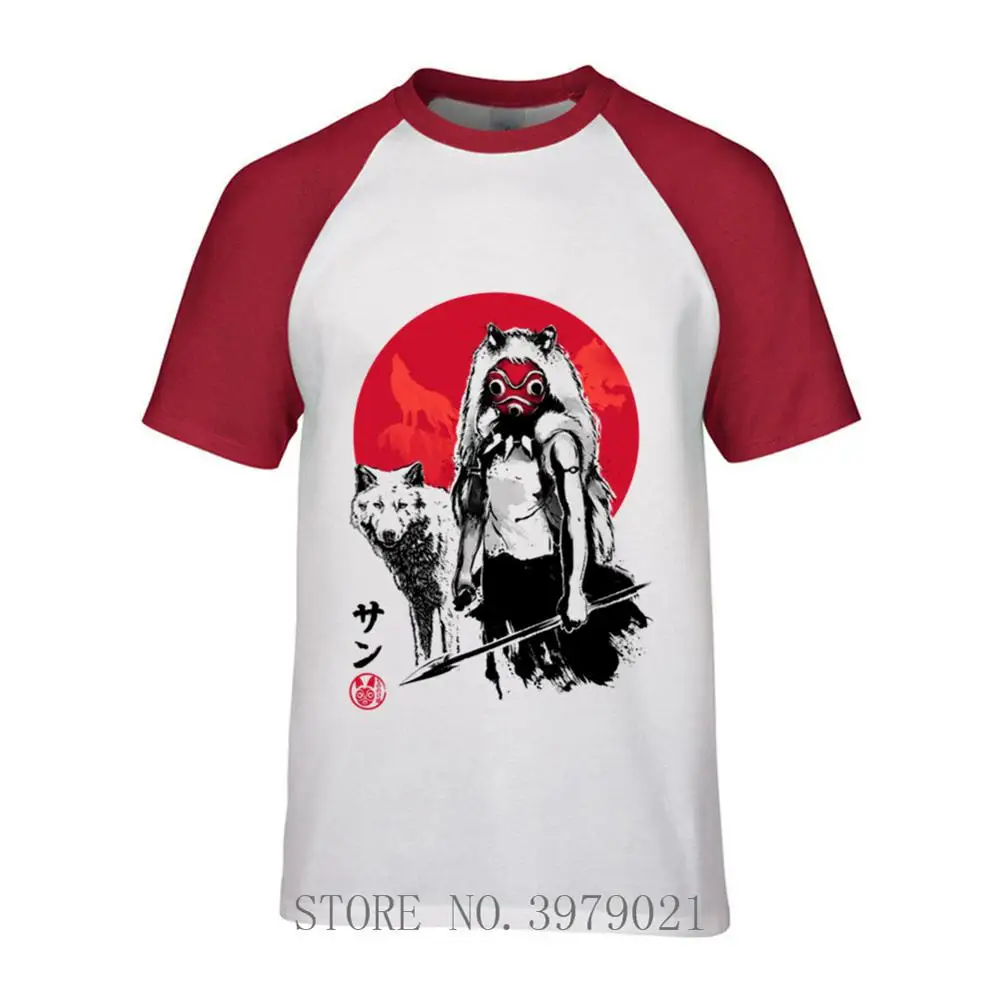 Горячая Распродажа 2019 мужская рубашка волк девочки принцесса sumi-e Studio футболка