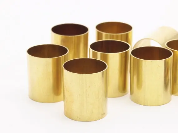 

10 Raw Brass Tubes (16x14mm) Bs 1480