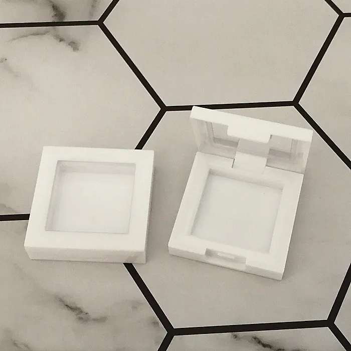 Квадратный белый губная помада футляр для бальзама губ Пустые контейнеры Skylight