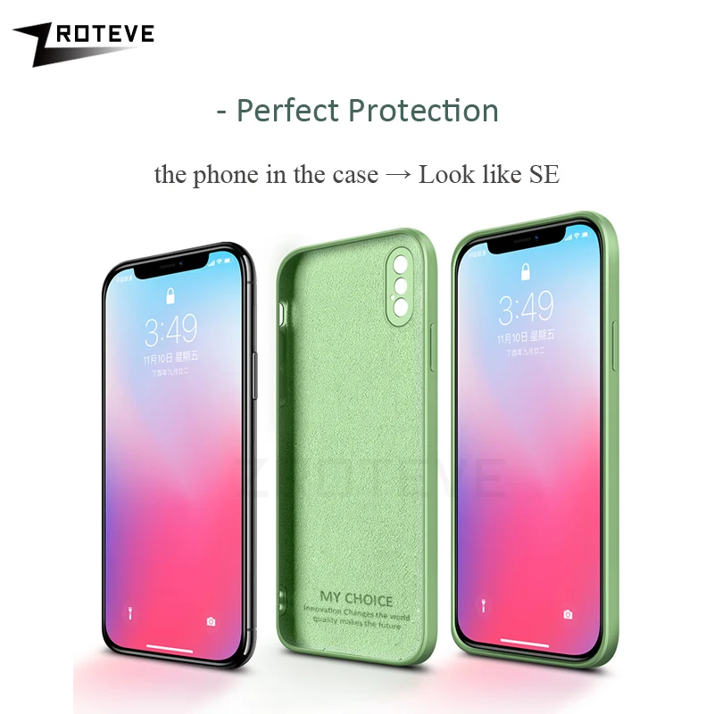 Чехол ZROTEVE для iPhone X XS Max роскошный жидкий силикон Apple XR гладкий S чехлы|Бамперы| |