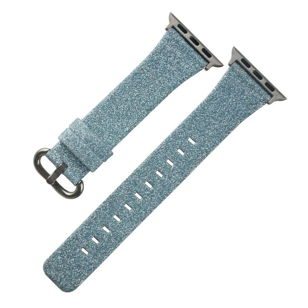 Блестящий Мощный Кожаный шикарный роскошный ремешок для наручных часов браслет