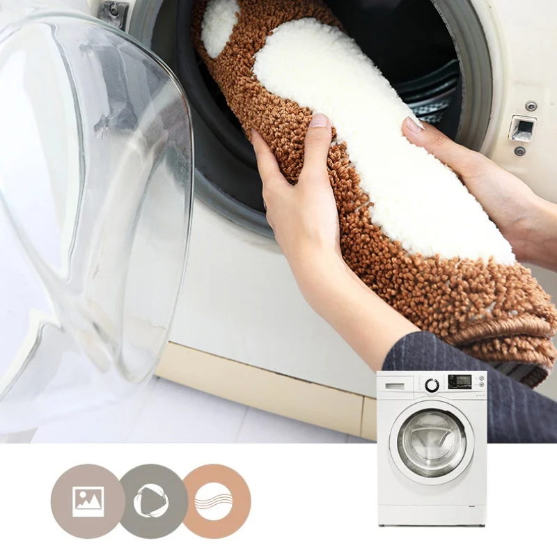 

Bathroom Rugs And Mats Sets Luxury Footprints Shower Shaggy Floors Extra Thick Super Soft Absorbent Perfect Absorbant Plush Mach