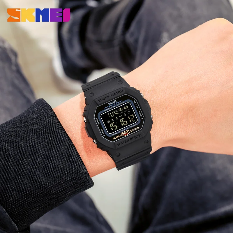 Смарт-Электроника SKMEI мужские часы фитнес-трекер с Bluetooth умные reloj inteligente 1743 |