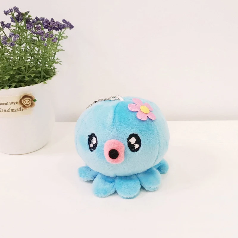 Маленькая милая плюшевая набивная кукла осьминог игрушка брелок подвеска