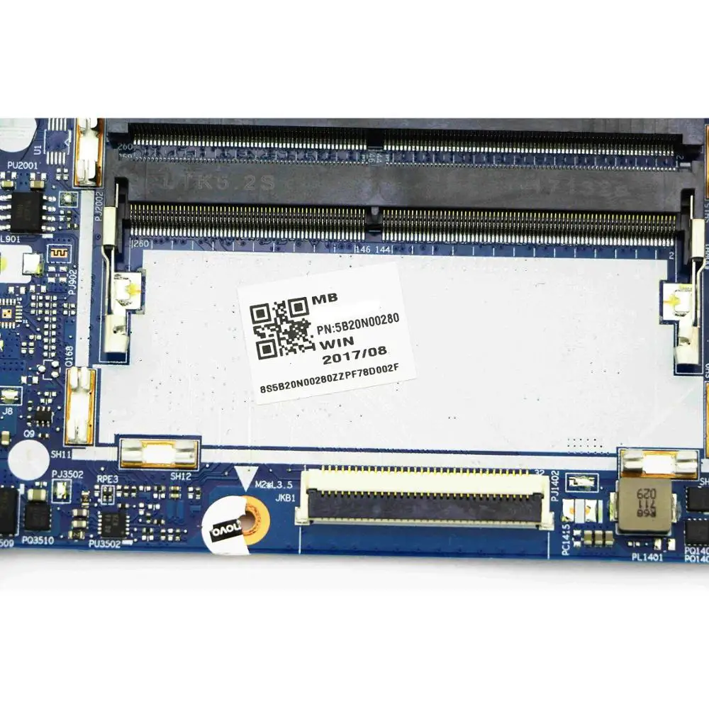 5B20N00280/DY512 NM-B191 Подлинная Рабочая материнская плата с i7-7700HQ 2,8 GHz cpu и GTX 1050Ti 4G GPU для lenovo Legion Y520-15IKBN