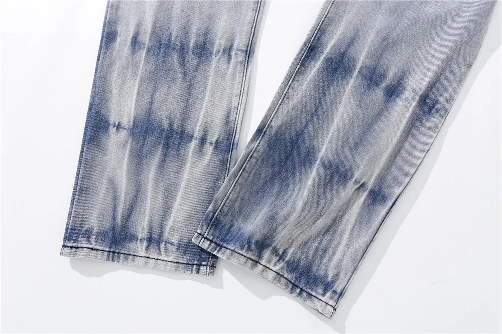 

UNCLEDONJM Gradient color wash jeans hip hop jeans denim jeans for men 2021 denim jeans punk pants BAN-7739