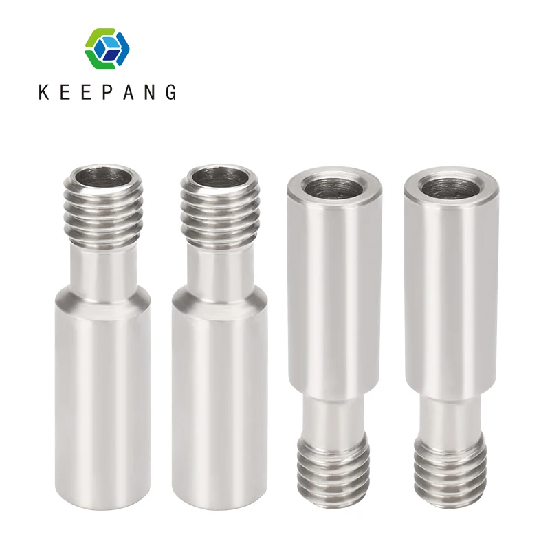 

5Pcs CR10 Bowden Direct Heat Break M6*27mm Stainless Steel Throat Hotend Throat for1.75mm 3.0mm Filament 3D Printer Parts