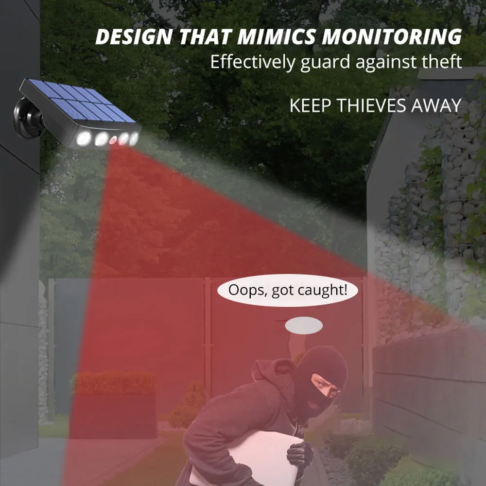 Настенный уличный светодиодный светильник на солнечной батарее уличные лампы с