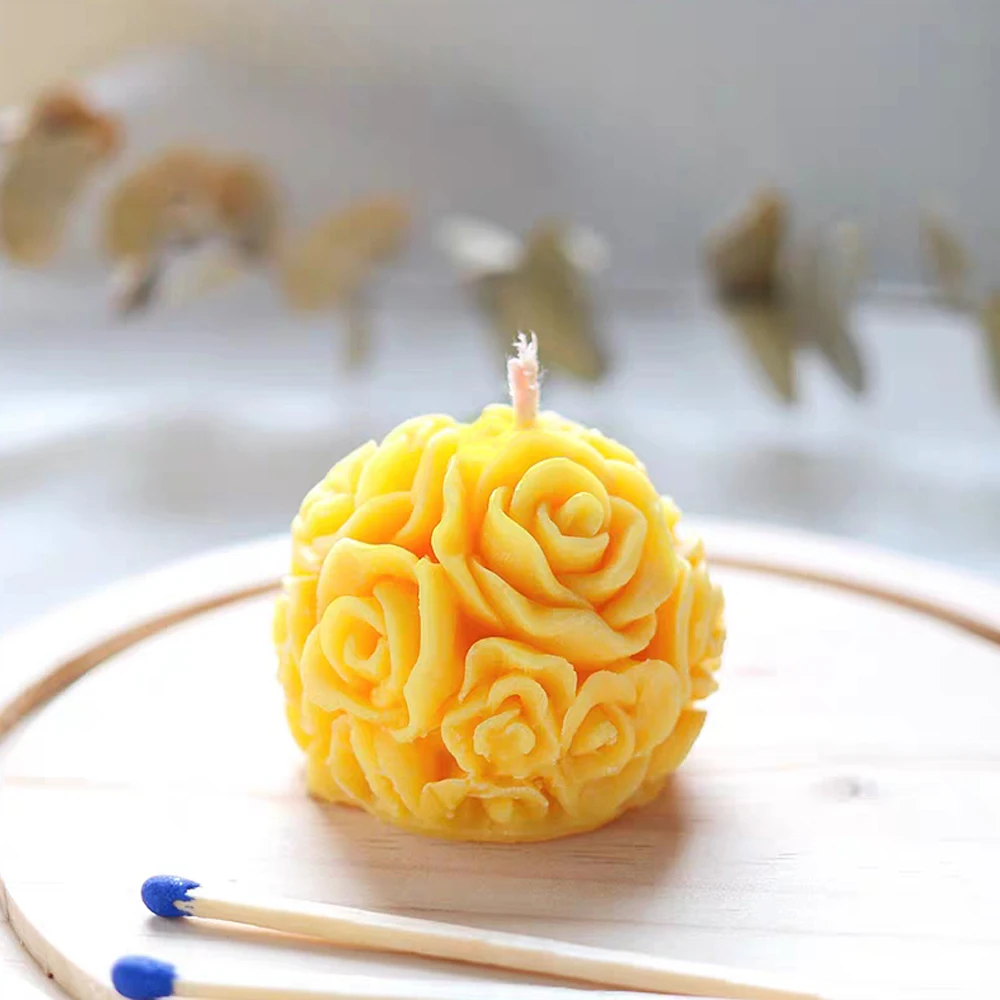 Романтическая форма Свеча цветок розы формы для мыла ручной работы изготовления