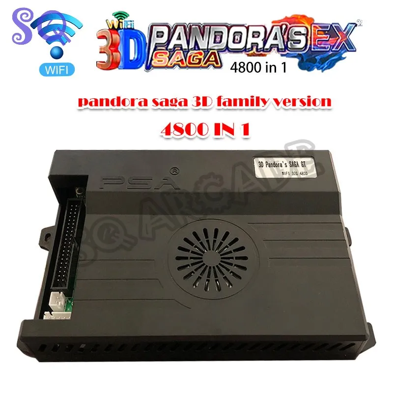 2021 Arcade Pandora Saga EX  Saga 14 4800 in 1 3d Wifi Family Version Video Game Console 2 Players for Arcade Cabinet