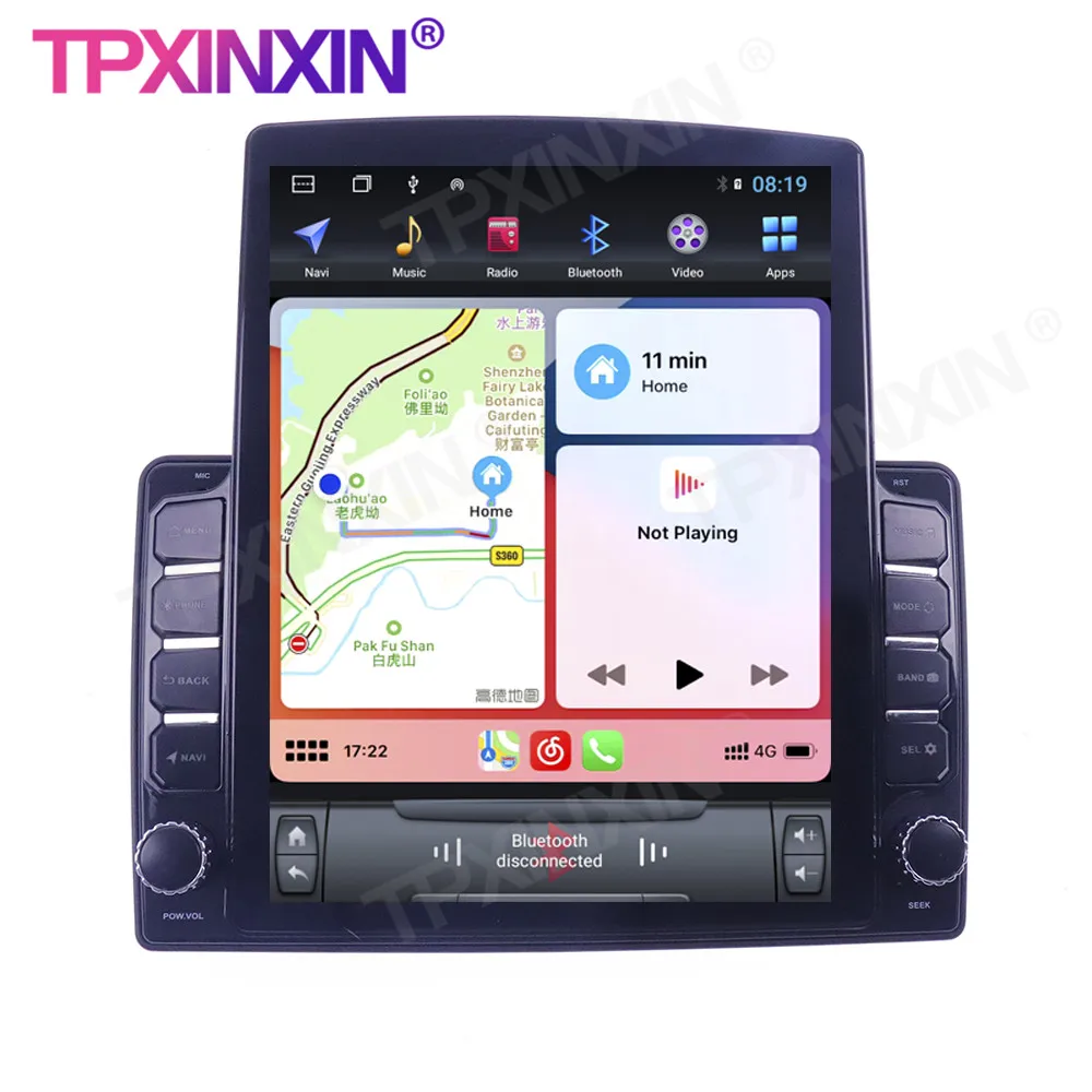 저렴한 혼다 어메이즈 2014-2017 용 테슬라 스타일 스크린, 안드로이드 10.0 무선 카플레이 스테레오 수신기 6 + 128G 자동차 라디오 플레이어 라디오 IPS