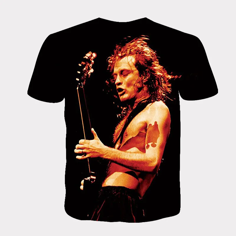 

ADDC Rock men's fashion print short sleeve band pop T-shirt Colors