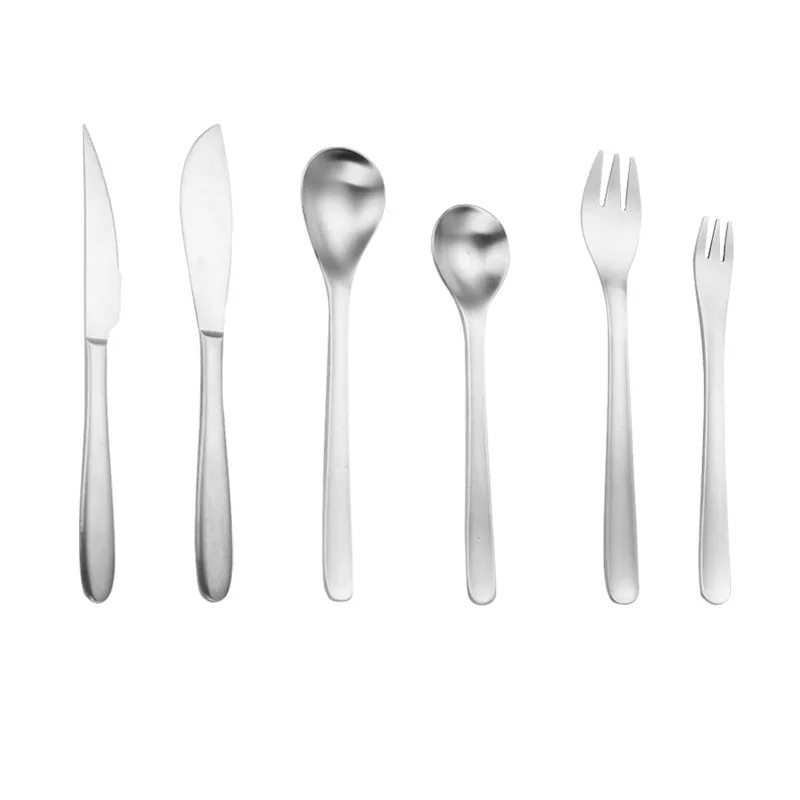 

304 stainless steel tableware knife fork spoon retro creative hotel business gift western food dessert steak knife spoon fork