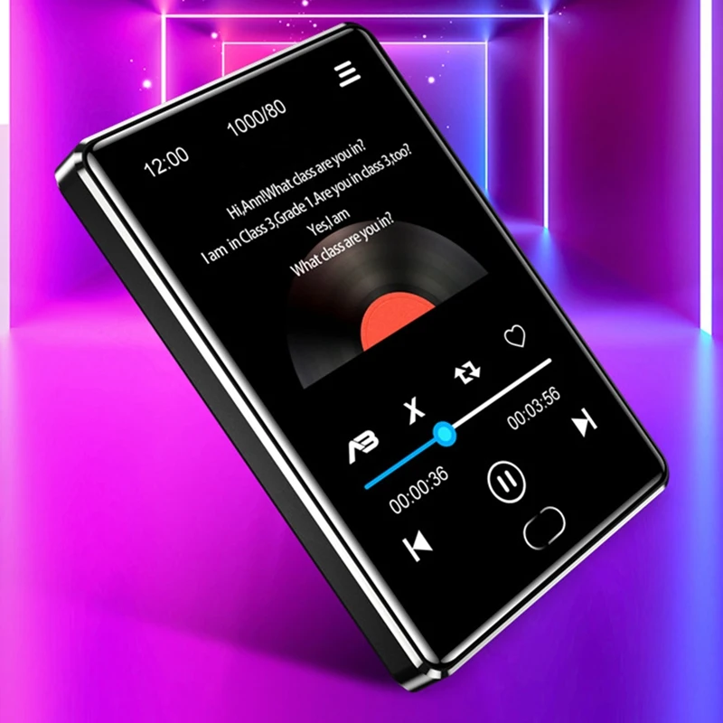 Музыкальный плеер 2 5 дюймов MP4 Full Sn Bluetooth музыкальный цинковый сплав внешний без