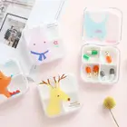 1 шт., портативный футляр для лекарств с 4 отделениями