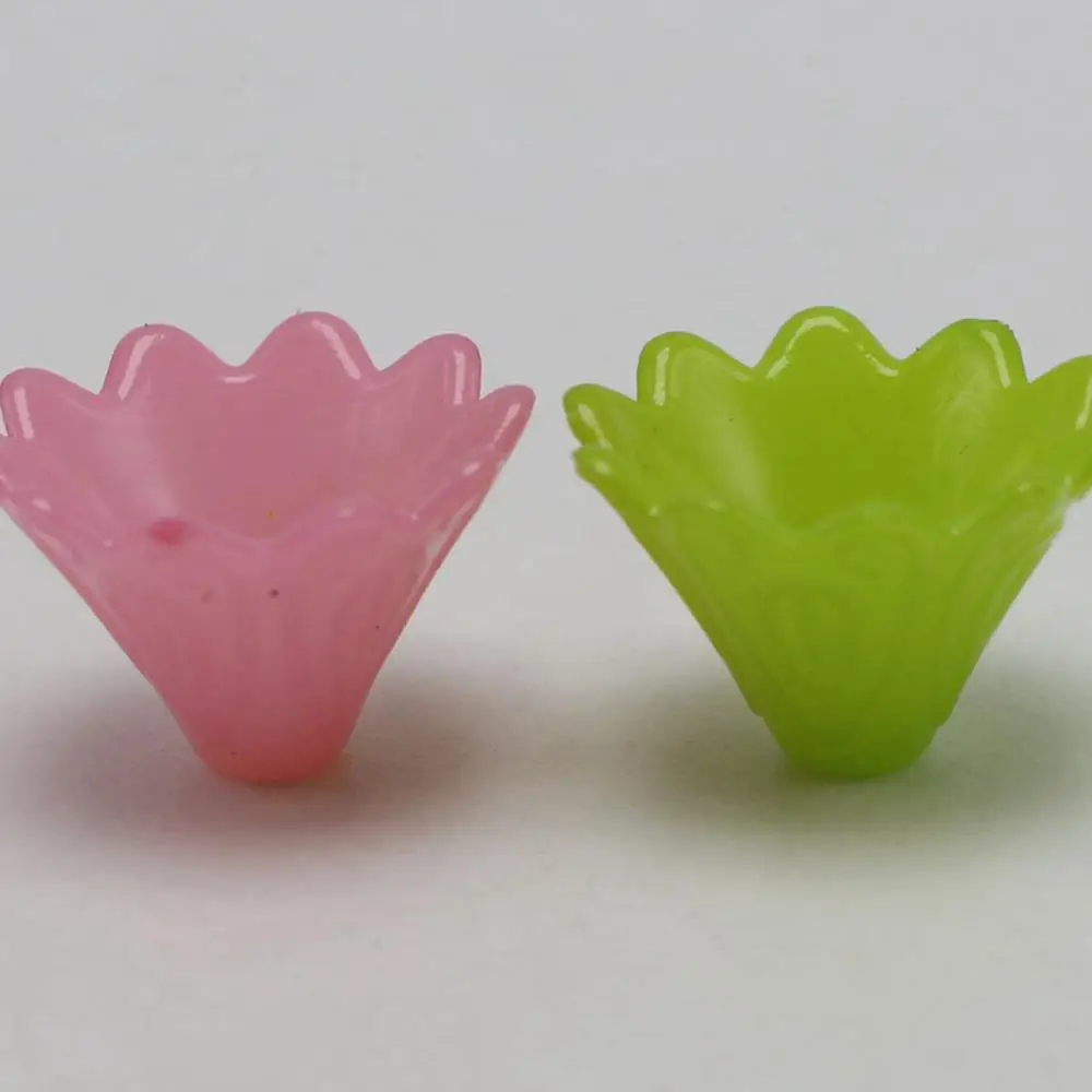 200 шт. смешанные цвета жевательной резинки акриловые бусины для Утренней славы